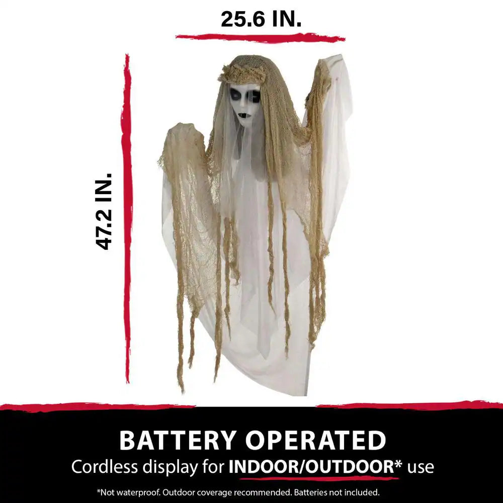 47.2 In. Animatronic Ghost Bride Halloween Decoration