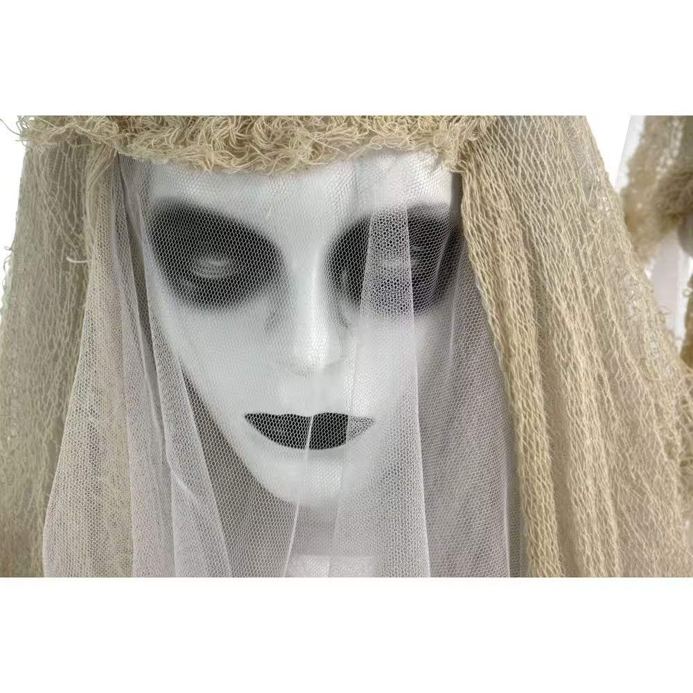 47.2 In. Animatronic Ghost Bride Halloween Decoration