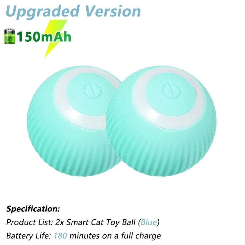 Smart Interactive Cat Toy Ball – Automatic Electric Rolling Ball for Active Cats