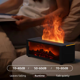 Creative Fireplace Humidifier & Aroma Diffuser – LED Light & Remote Control