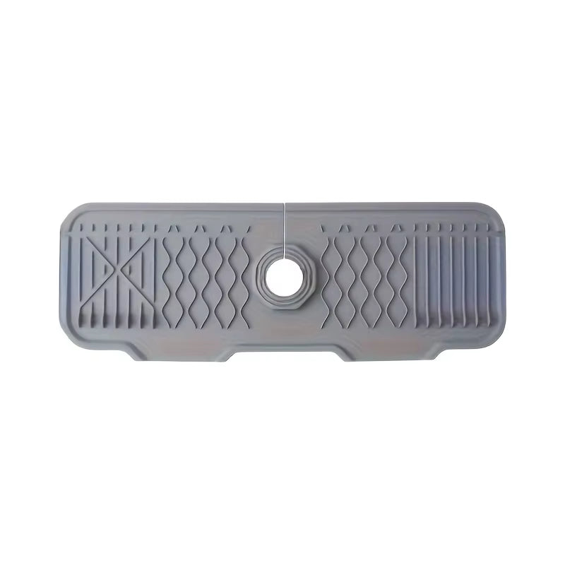 Silicone Faucet Splash Guard – Sink Drip Catcher Tray & Splash Pad