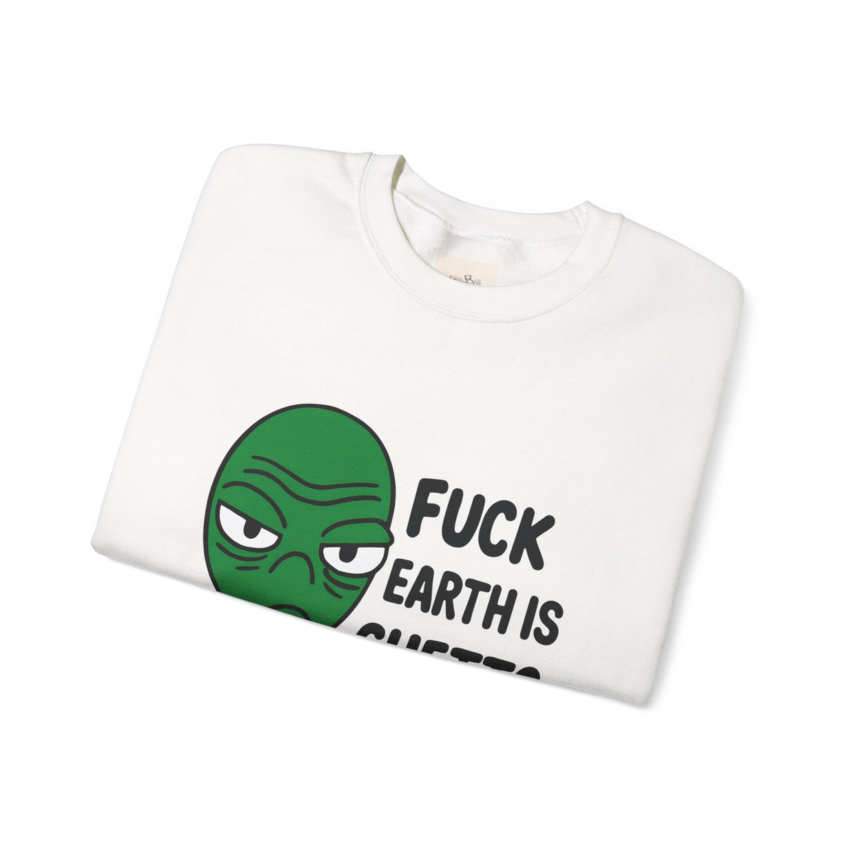 Funny Alien Sweatshirt, Cozy Unisex Crewneck, Unique Gift, Casual Wear, Everyday Humor, Trendy Fashion