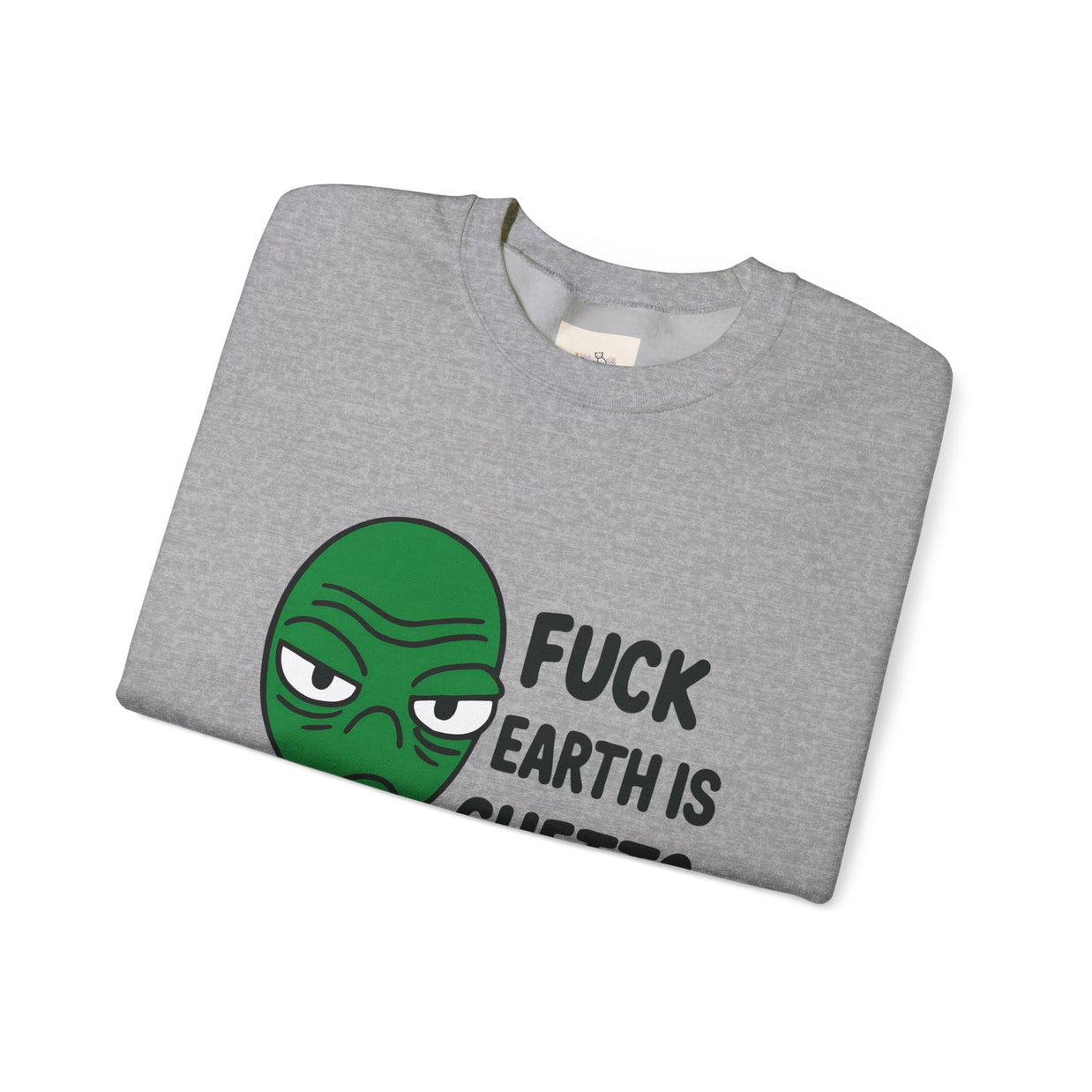 Funny Alien Sweatshirt, Cozy Unisex Crewneck, Unique Gift, Casual Wear, Everyday Humor, Trendy Fashion