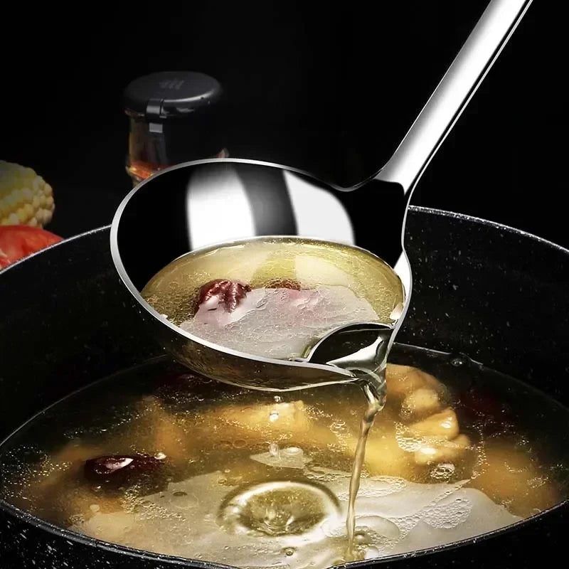 Stainless Steel Fat Separator Soup Spoon