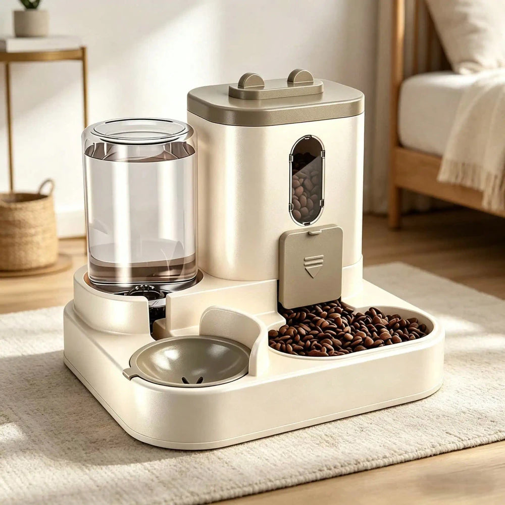 Automatic Cat Feeder Water Dispenser
