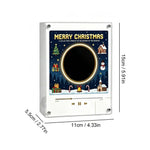 Christmas NFC Music Player Vinyl Record Fridge Magnet LED Night Light
