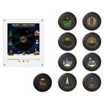 Christmas NFC Music Player Vinyl Record Fridge Magnet LED Night Light