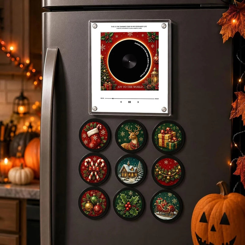 Christmas Magnetic Vinyl Music Player