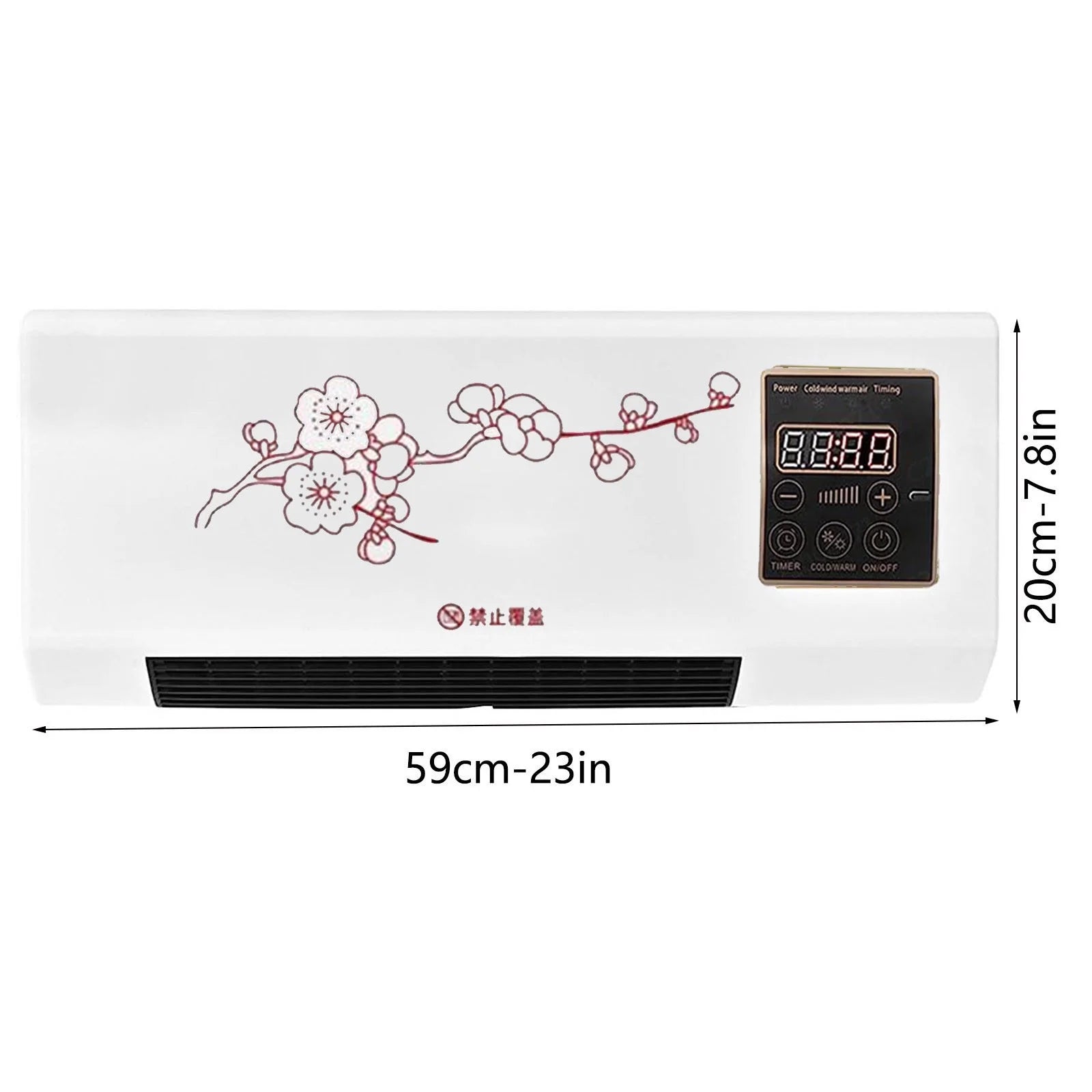 Wall Mount Mini Air Conditioner & Heater – 20000 BTU with Remote Control