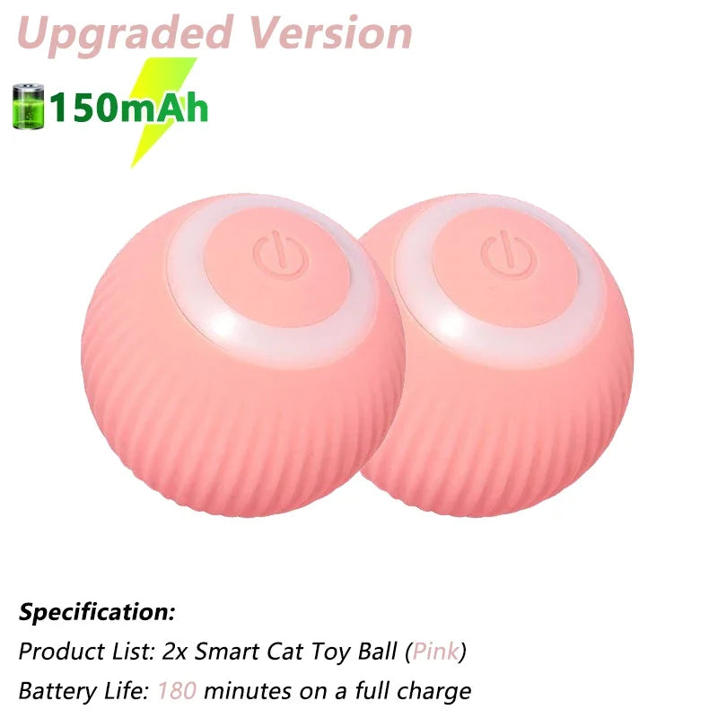 Smart Interactive Cat Toy Ball – Automatic Electric Rolling Ball for Active Cats