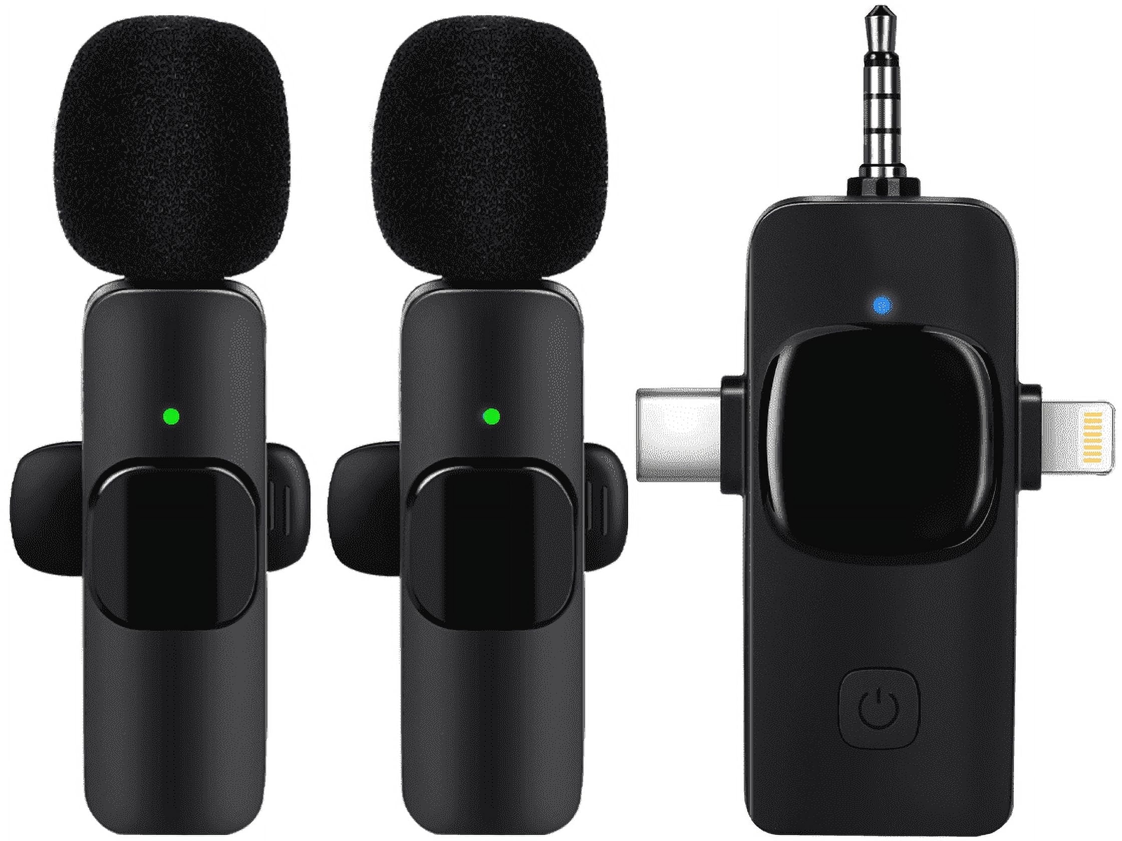 2.4GHz Wireless Lavalier Microphone – Portable Mini Mic for Clear Audio Recording