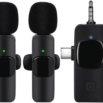 2.4GHz Wireless Lavalier Microphone – Portable Mini Mic for Clear Audio Recording