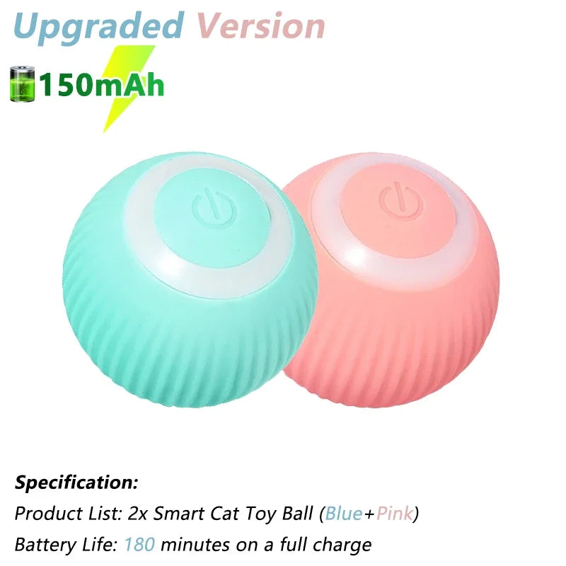 Smart Interactive Cat Toy Ball – Automatic Electric Rolling Ball for Active Cats