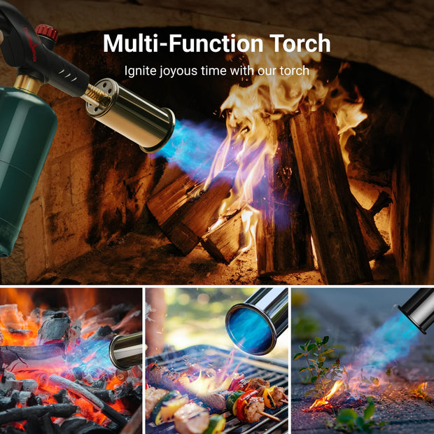 Propane Torch - Adjustable Culinary Lighter for Sous Vide, BBQ, Grill, Camp