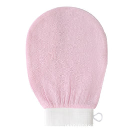 Exfoliating bath gloves