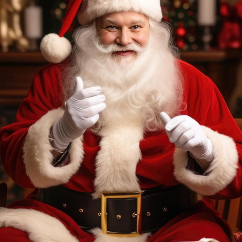 Men'S Deluxe Santa Suit 11Pc. Christmas Adult Professional Santa Claus Outfit Xmas