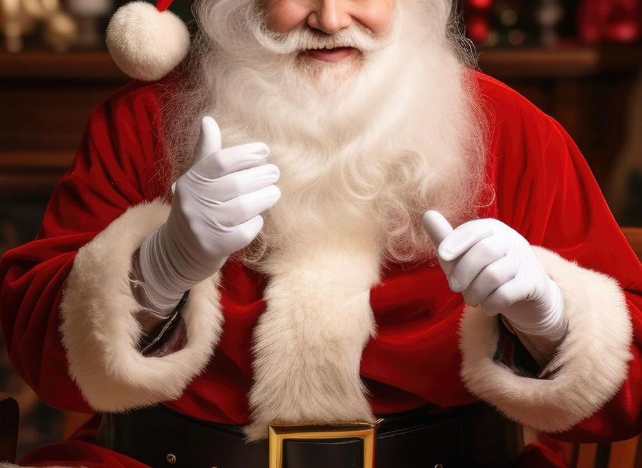 Men'S Deluxe Santa Suit 11Pc. Christmas Adult Professional Santa Claus Outfit Xmas