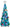 Pop up Christmas Tree with Lights & 25 Balls, 3Ft Collapsible Blue Tinsel Xmas Tree Decorations, Pencil Christmas Tree Skinny Tree for Holiday Xmas Home Office Decor, Blue