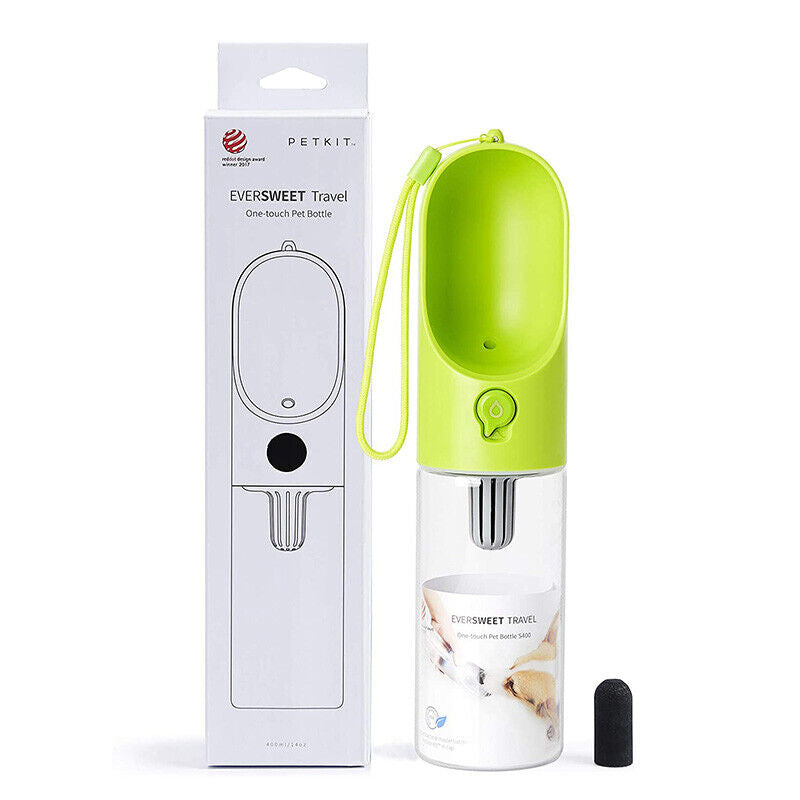 PETKIT Portable Dog Water Bottle – 400ML Travel Pet Hydration Dispenser
