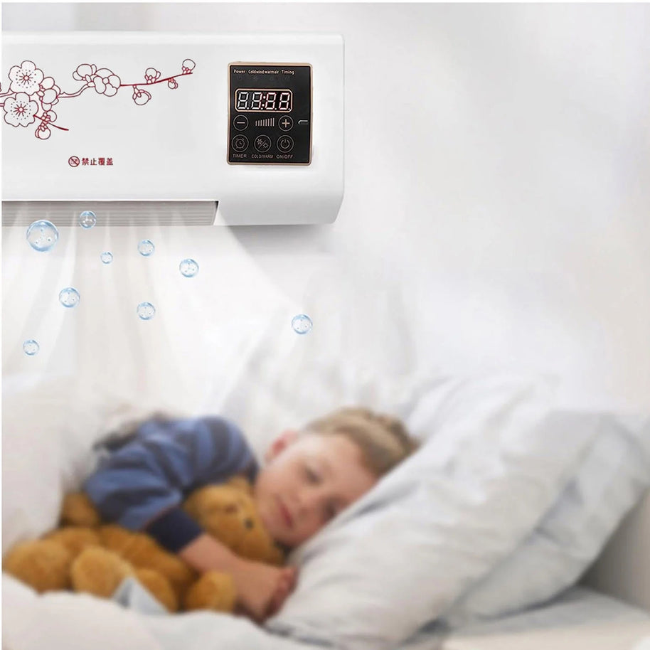 Wall Mount Mini Air Conditioner & Heater – 20000 BTU with Remote Control