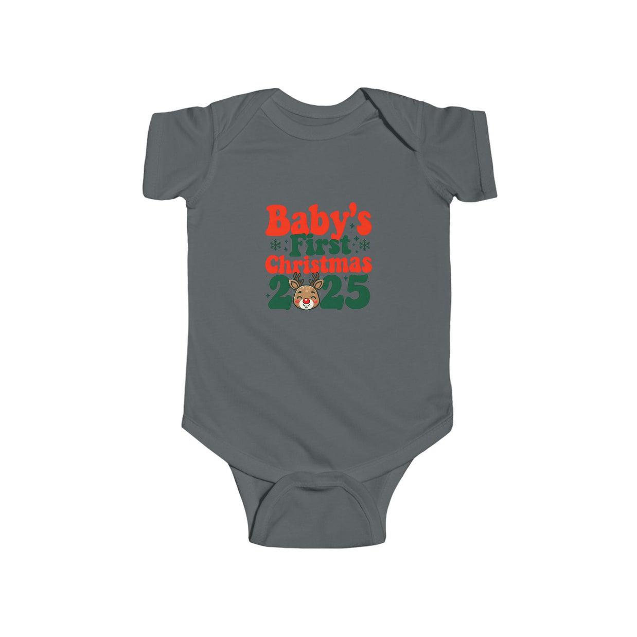 Baby's First Christmas Bodysuit, Infant Christmas Outfit, Holiday Gift, Baby Shower Present, Cute Baby Clothes, 2025 Baby Bodysuit