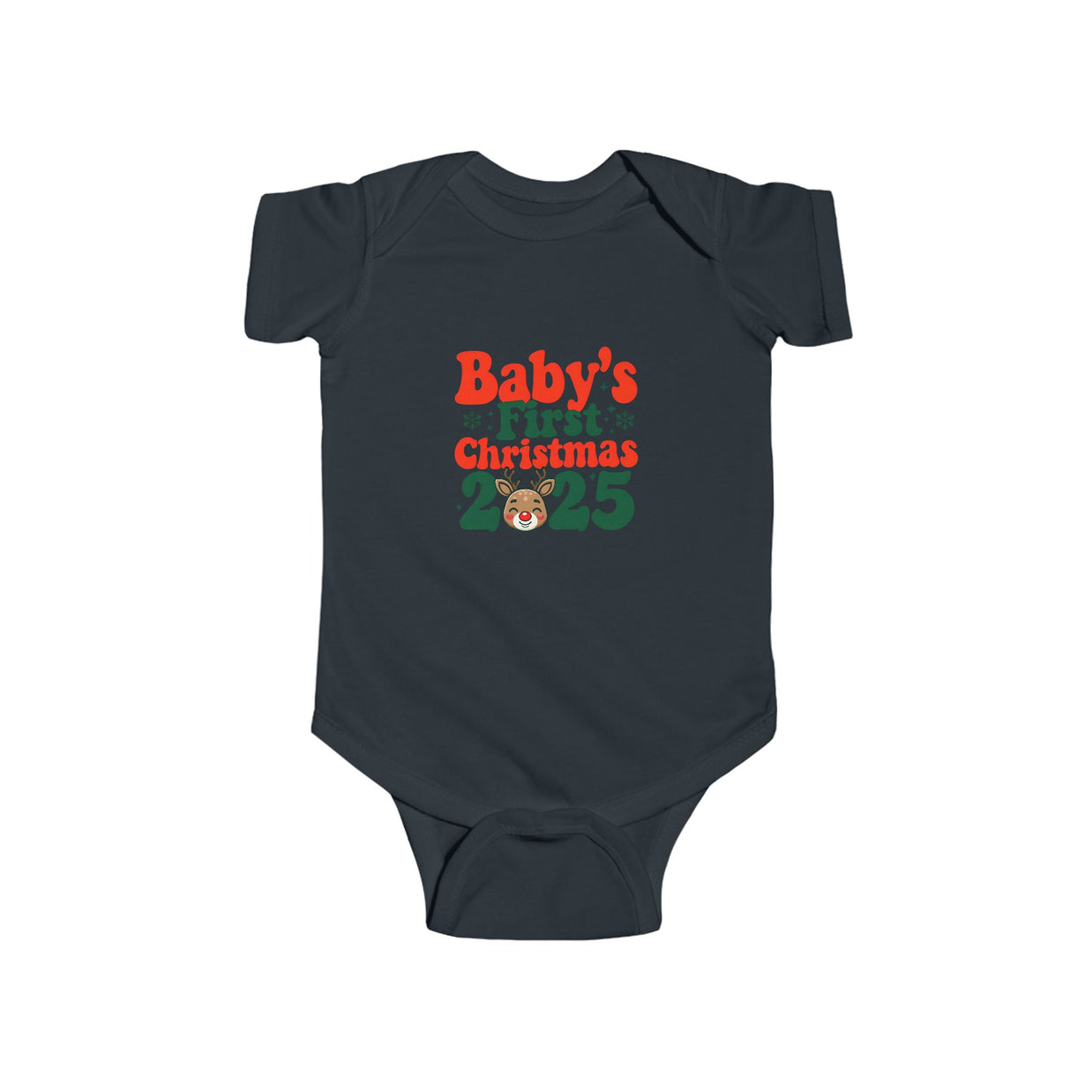 Baby's First Christmas Bodysuit, Infant Christmas Outfit, Holiday Gift, Baby Shower Present, Cute Baby Clothes, 2025 Baby Bodysuit