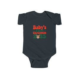 Baby's First Christmas Bodysuit, Infant Christmas Outfit, Holiday Gift, Baby Shower Present, Cute Baby Clothes, 2025 Baby Bodysuit