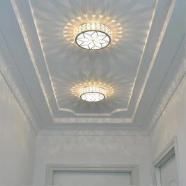 Nordic LED Crystal Ceiling Lamp – Modern Gold & Black Chandelier Light for Living Room