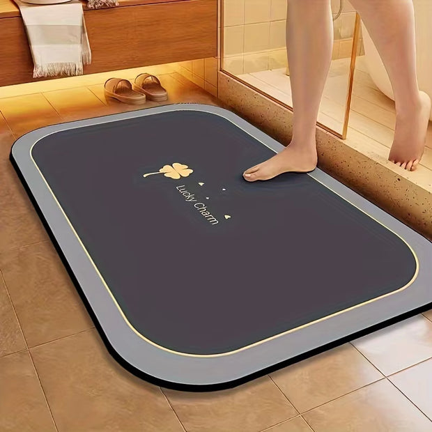 [Super Absorbent Bath Mat] 1Pc Super Absorbent Diatomite Bath Mat, Non-Slip and Water-Absorbing Floor Mat | Quick Dry Mat
