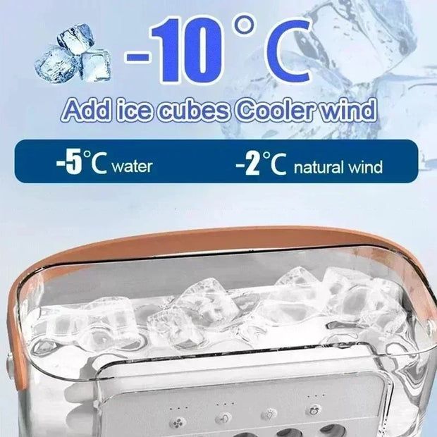 3-in-1 Portable Air Cooler Fan – Mini Air Conditioner & Humidifier with LED Night Light