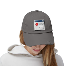 Unisex Distressed Cap Emotionally Unavailable
