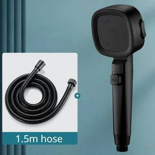 High Pressure Shower Head – 3 Mode Adjustable Water-Saving Spray with Stop Button