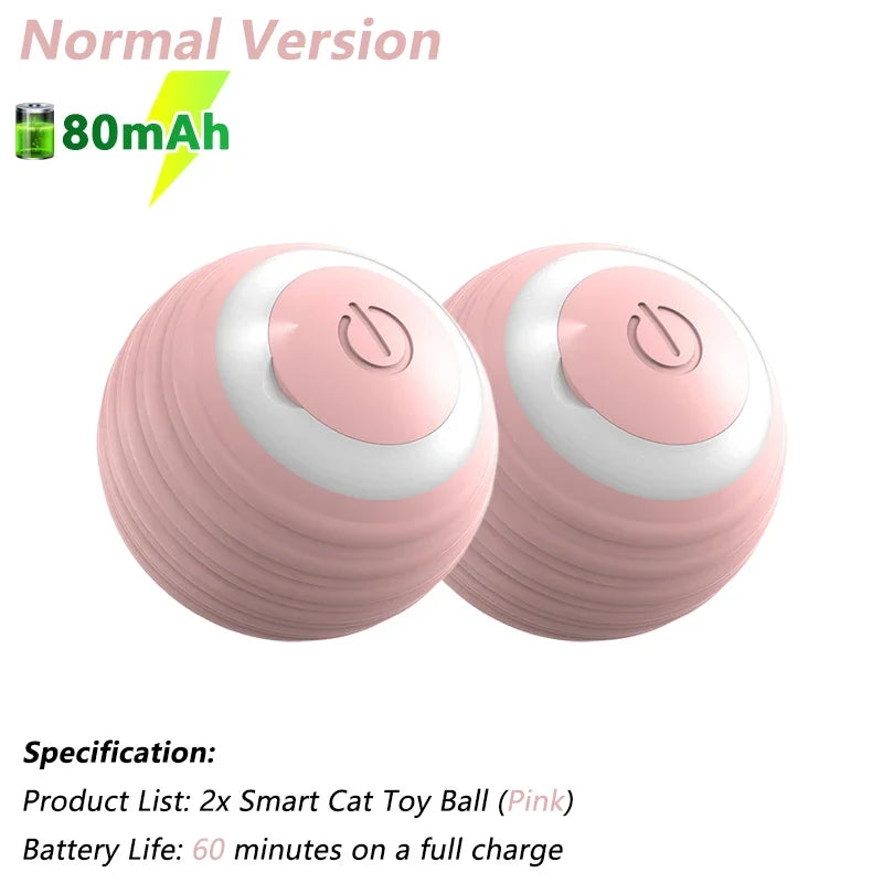 Smart Interactive Cat Toy Ball – Automatic Electric Rolling Ball for Active Cats