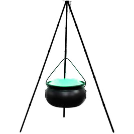 Candy Cauldron Halloween Bucket Witch Basket Plastic Treat Black Pot Bowl Kettle Trick Pumpkin Holder or Goodie Photo Costu
