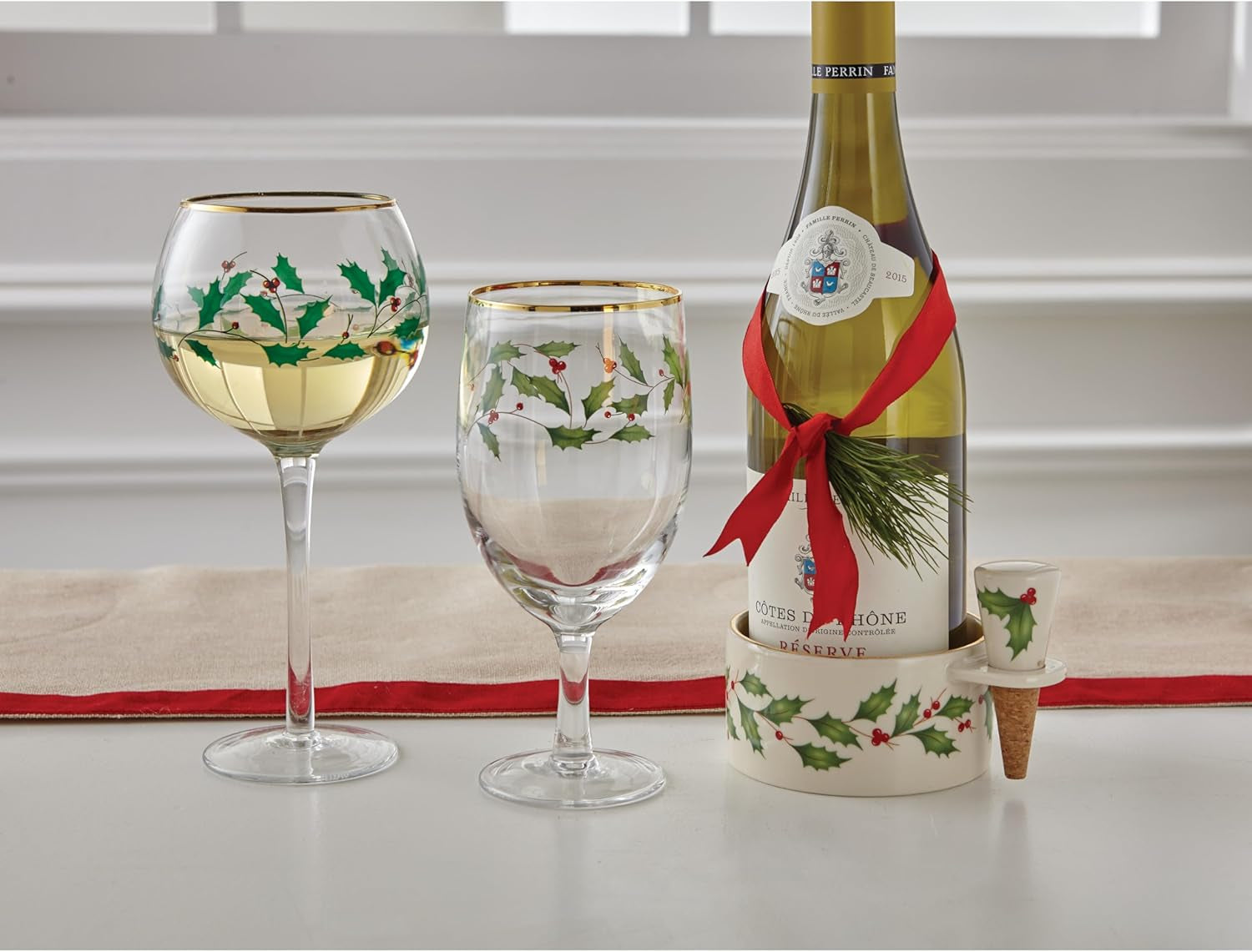 Holiday 4-Piece Iced Beverage Glass Set – Christmas Dinnerware