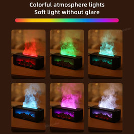 Creative Fireplace Humidifier & Aroma Diffuser – LED Light & Remote Control