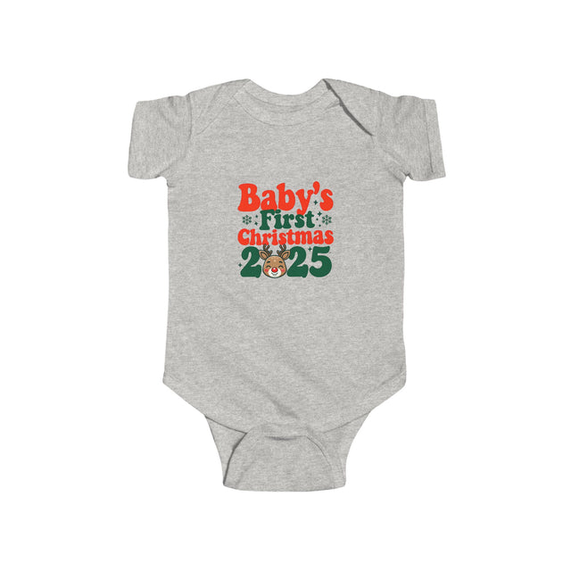 Baby's First Christmas Bodysuit, Infant Christmas Outfit, Holiday Gift, Baby Shower Present, Cute Baby Clothes, 2025 Baby Bodysuit