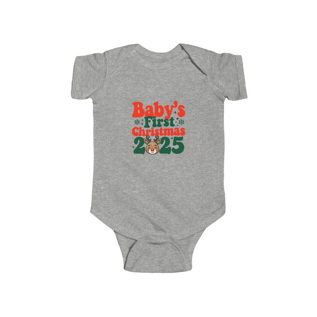 Baby's First Christmas Bodysuit, Infant Christmas Outfit, Holiday Gift, Baby Shower Present, Cute Baby Clothes, 2025 Baby Bodysuit