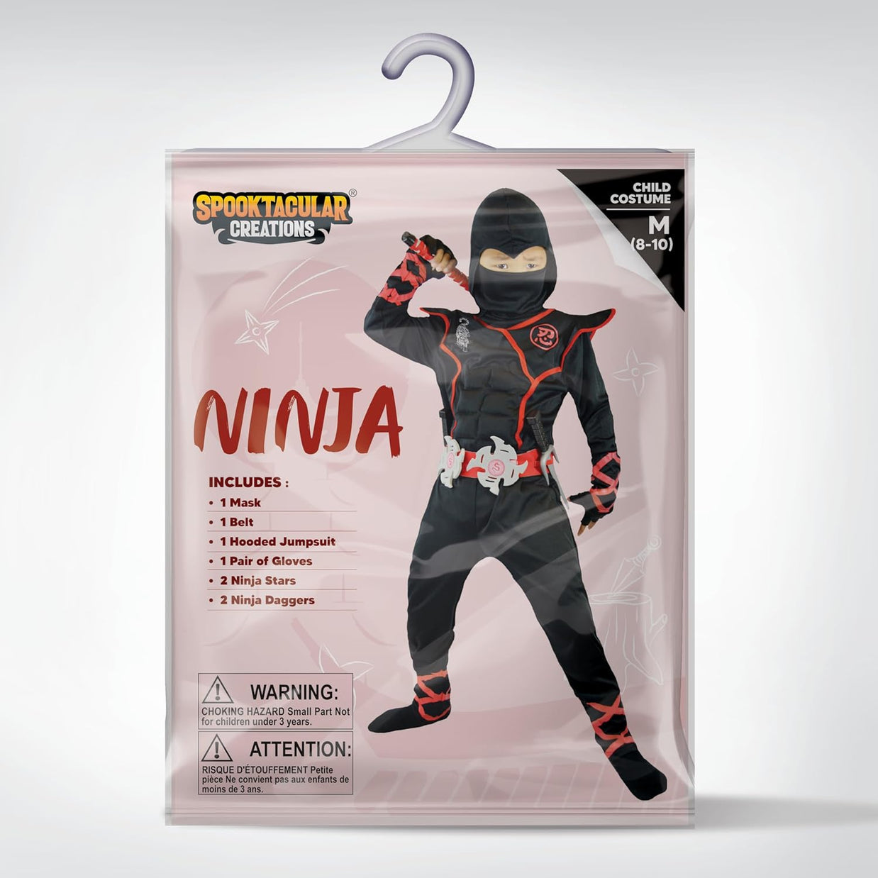 Halloween Ninja Costume, Ninja Outfit Set for Kids, Halloween Costumes for Boys Dress up Party