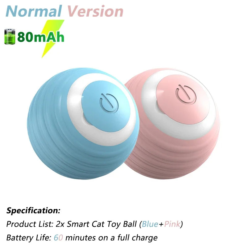Smart Interactive Cat Toy Ball – Automatic Electric Rolling Ball for Active Cats