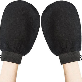 Exfoliating bath gloves