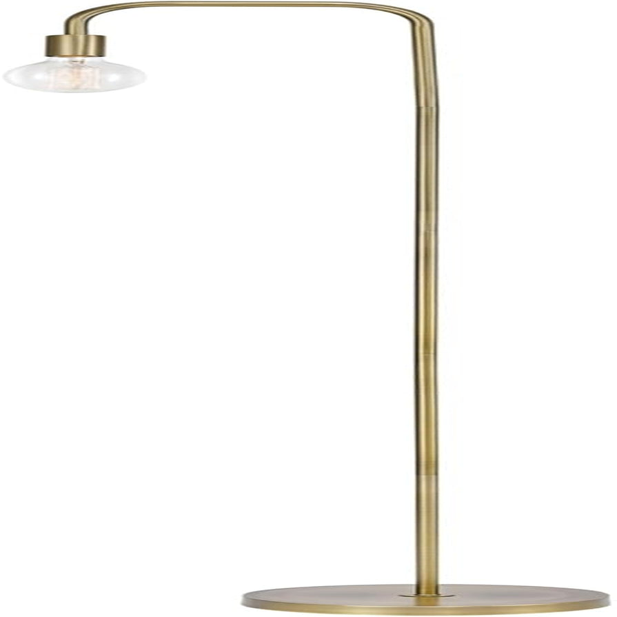 Holden 70" Floor Lamp – Matte Brass Modern Standing Lamp with Foot Switch