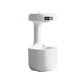Anti-Gravity Bedroom Humidifier – Large Capacity Aroma Diffuser with Clock & Backflow Mist
