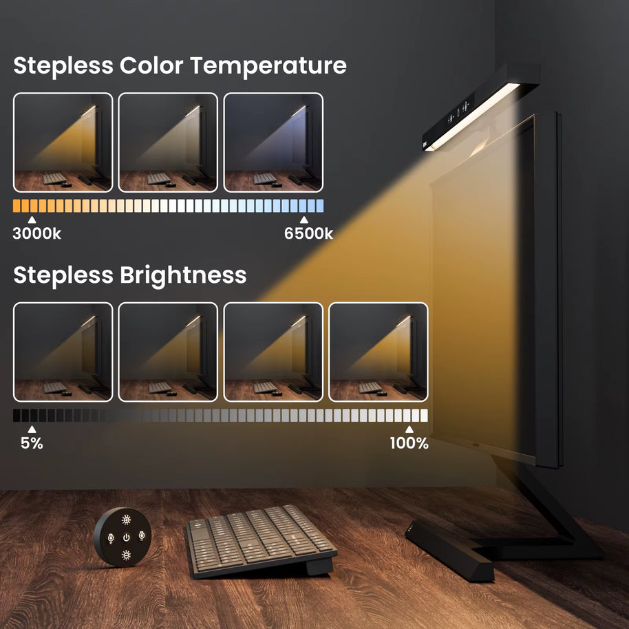 BM-ES1 Plus LED Monitor Light Bar – Wireless Remote & Adjustable E-Reading Lamp
