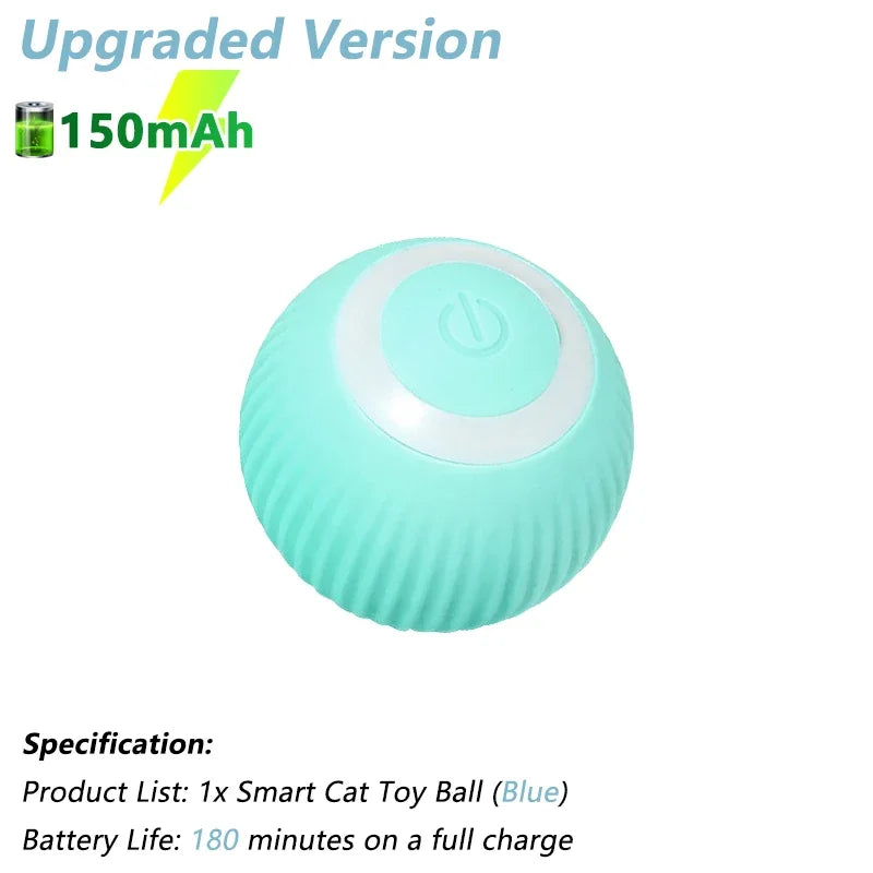 Smart Interactive Cat Toy Ball – Automatic Electric Rolling Ball for Active Cats