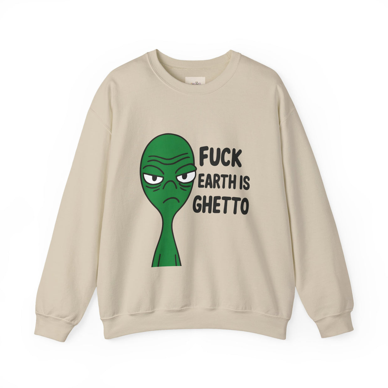 Funny Alien Sweatshirt, Cozy Unisex Crewneck, Unique Gift, Casual Wear, Everyday Humor, Trendy Fashion