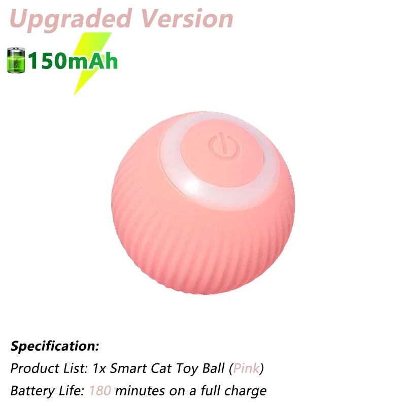 Smart Interactive Cat Toy Ball – Automatic Electric Rolling Ball for Active Cats