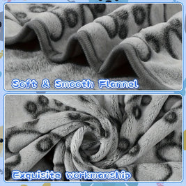 Soft Fluffy Pet Blanket – Cute Cartoon Pattern for Cats & Dogs