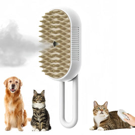 3-in-1 Electric Pet Brush – Hair Removal & Massage Comb for Cats & Dogs