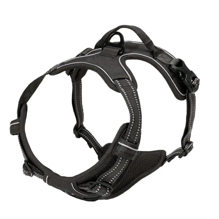 No-Pull Dog Harness with Front Clip – Reflective Heavy-Duty Harness for Large Dogs